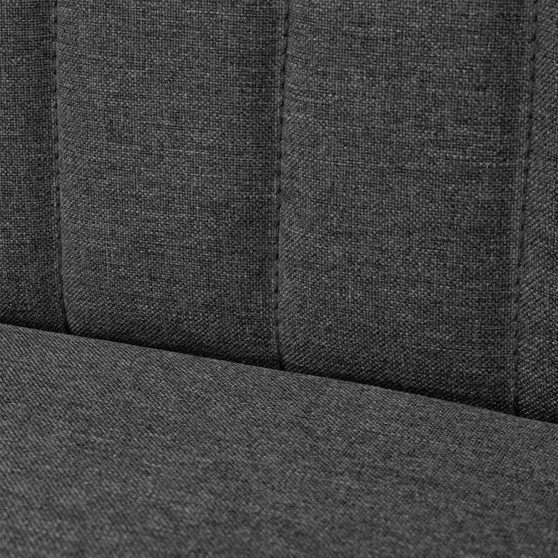 Sofa, 117x55,5x77 cm, ciemnoszara, tkanina