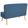 Sofa 117x55,5x77 cm, niebieski materiał