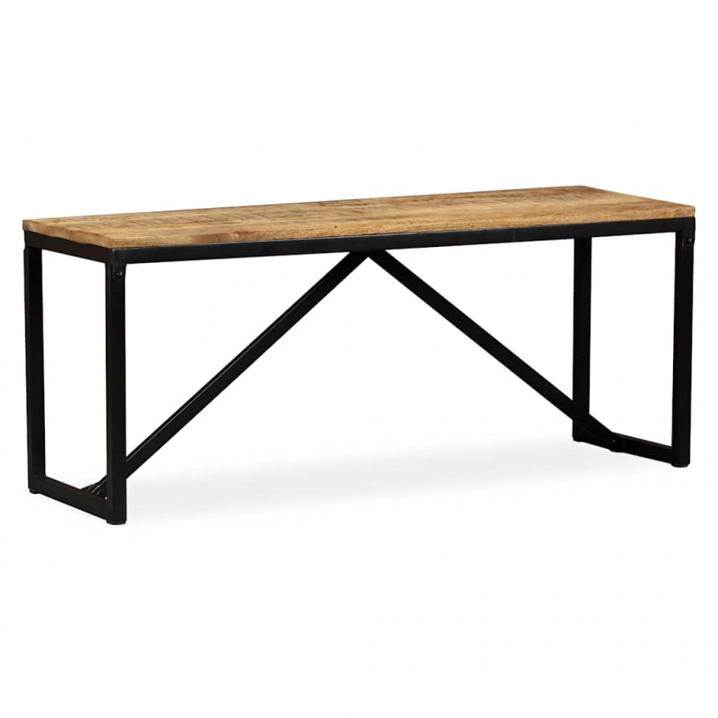 Ławka z drewna mango, 110x35x45 cm