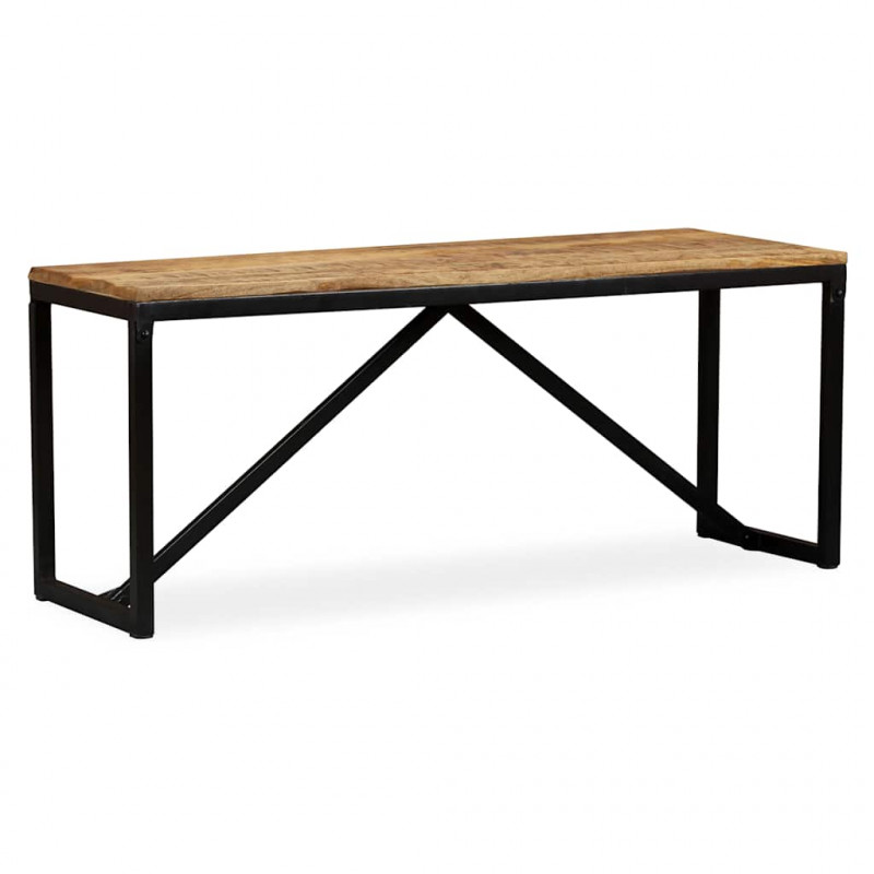 Ławka z drewna mango, 110x35x45 cm
