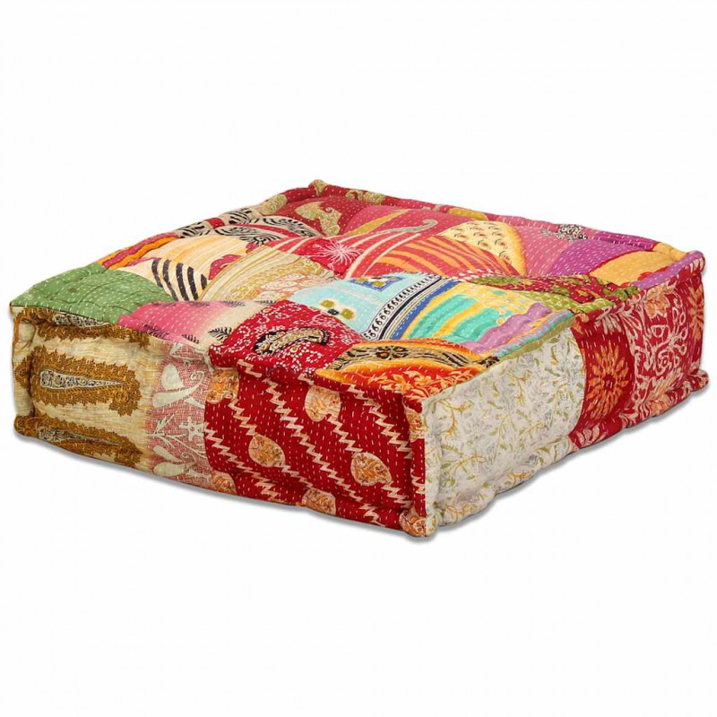 Puf modułowy, 3-osobowy, patchwork, tkanina