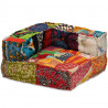 Puf modułowy, 4-osobowy, patchwork, tkanina