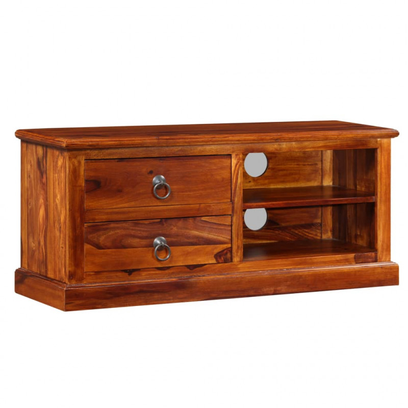 Szafka pod telewizor, lite drewno sheesham, 90 x 30 x 40 cm