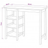 Zestaw barowy, 3 szt., MDF, czarny