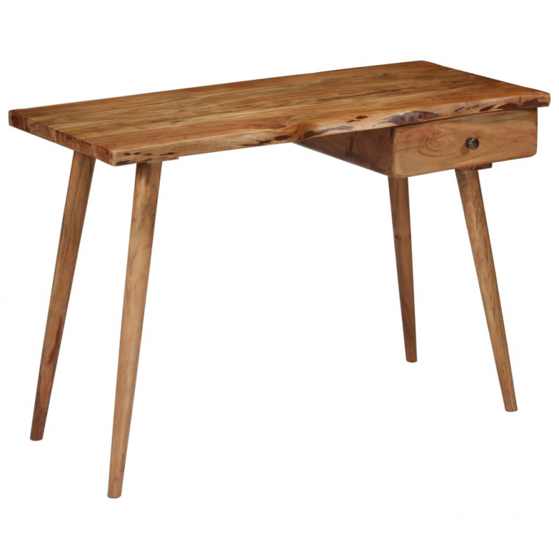 Biurko z litego drewna akacjowego, 110 x 50 x 76 cm