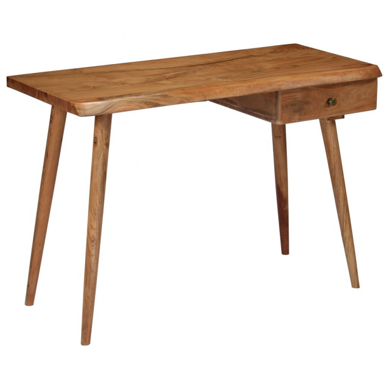 Biurko z litego drewna akacjowego, 110 x 50 x 76 cm
