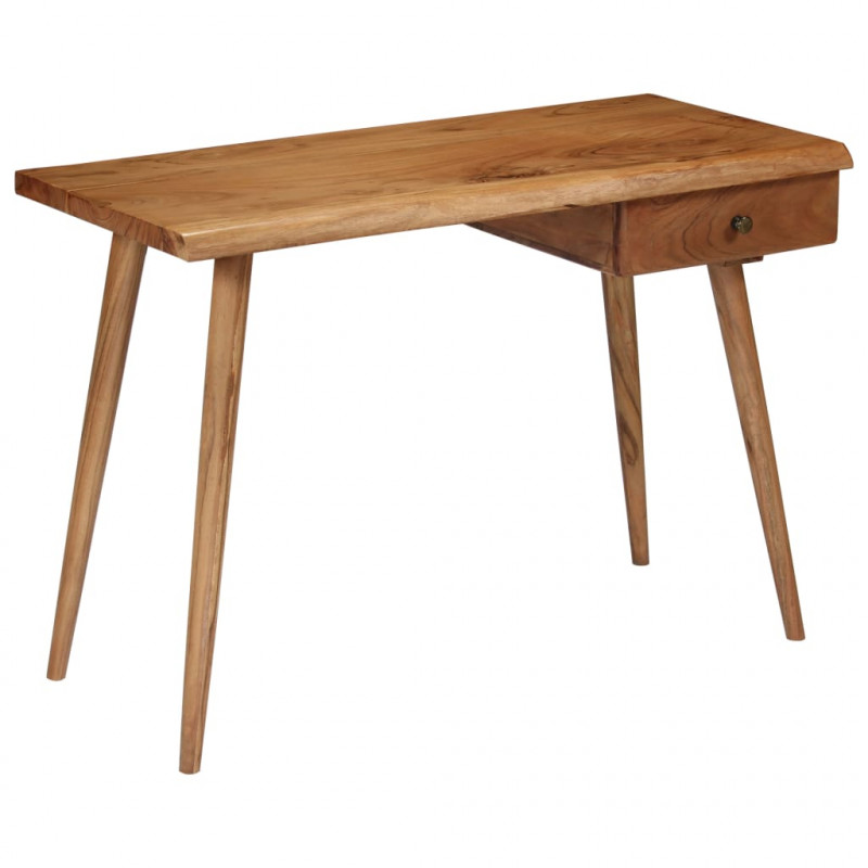 Biurko z litego drewna akacjowego, 110 x 50 x 76 cm