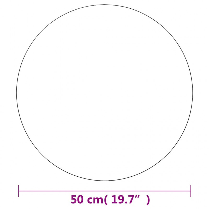 Lustro ścienne, 50 cm, okrągłe, szklane