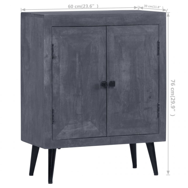 Szafka z litego drewna mango, 60 x 30 x 76 cm