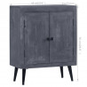 Szafka z litego drewna mango, 60 x 30 x 76 cm