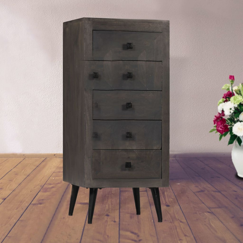 Szafka z litego drewna mango, 40 x 40 x 91 cm