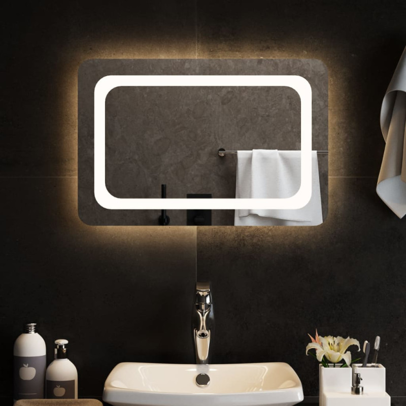 Lustro łazienkowe z LED, 60x40 cm