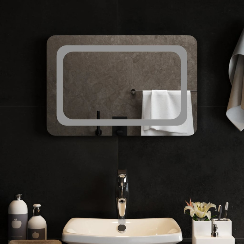 Lustro łazienkowe z LED, 60x40 cm