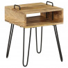 Stolik nocny z litego drewna mango, 40 x 34 x 47 cm