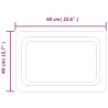 Lustro łazienkowe z LED, 60x40 cm