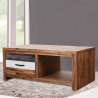 Stolik kawowy z litego drewna akacjowego, 90x50x37,5 cm