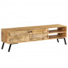 Szafka pod telewizor, lite drewno mango, 140 x 30 x 40 cm