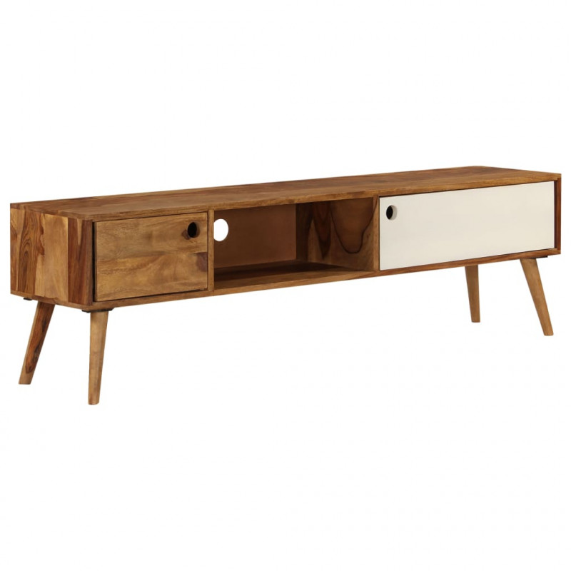 Szafka pod telewizor, 140x30x40 cm, lite drewno sheesham