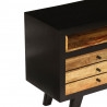 Szafka pod telewizor z litego drewna mango, 120 x 30 x 50 cm