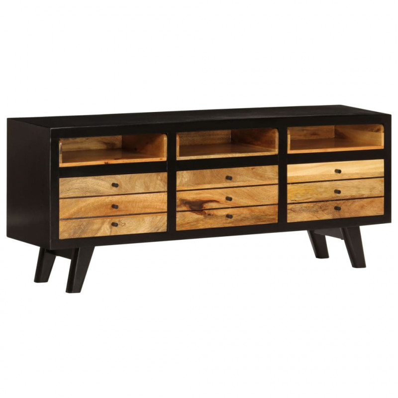 Szafka pod telewizor z litego drewna mango, 120 x 30 x 50 cm