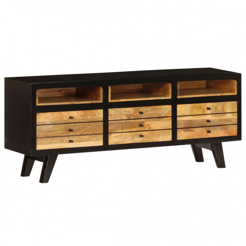 Szafka pod telewizor z litego drewna mango, 120 x 30 x 50 cm
