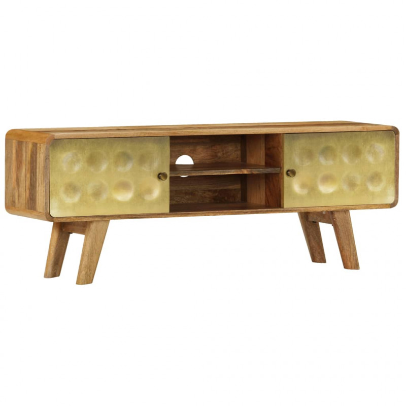 Szafka pod telewizor, lite drewno mango, 120 x 30 x 45 cm
