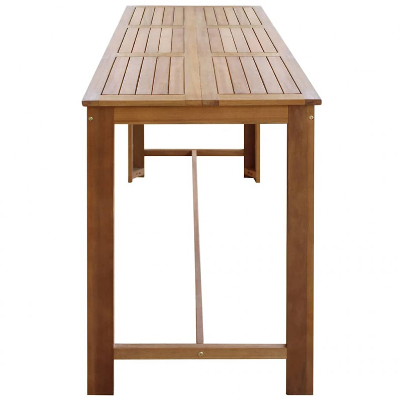 Stolik barowy z litego drewna akacjowego, 150 x 70 x 105 cm