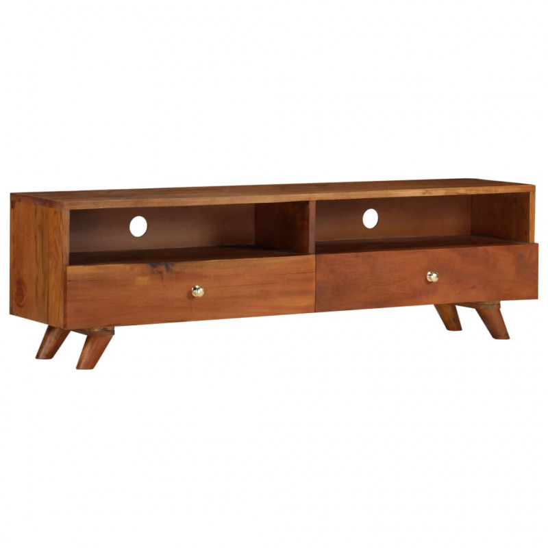 Szafka pod telewizor, lite drewno z odzysku, 140 x 30 x 40 cm