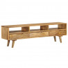 Szafka pod telewizor, lite drewno mango, 140 x 30 x 41 cm