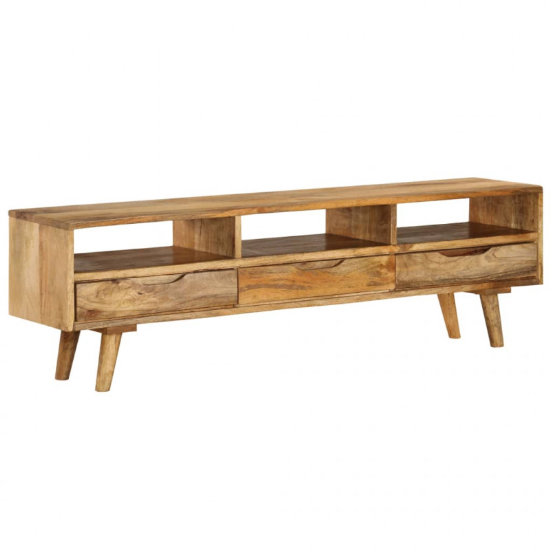 Szafka pod telewizor, lite drewno mango, 140 x 30 x 41 cm