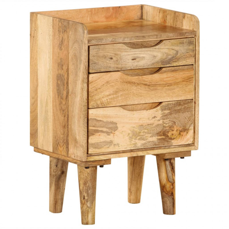 Szafka nocna, lite drewno mango, 40 x 30 x 59,5 cm