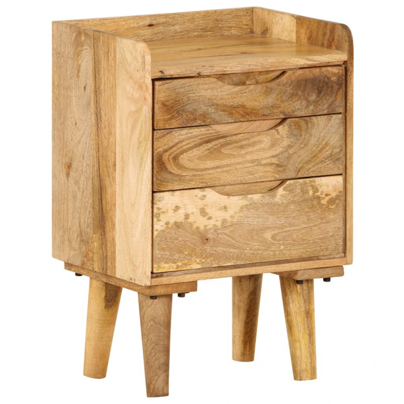 Szafka nocna, lite drewno mango, 40 x 30 x 59,5 cm