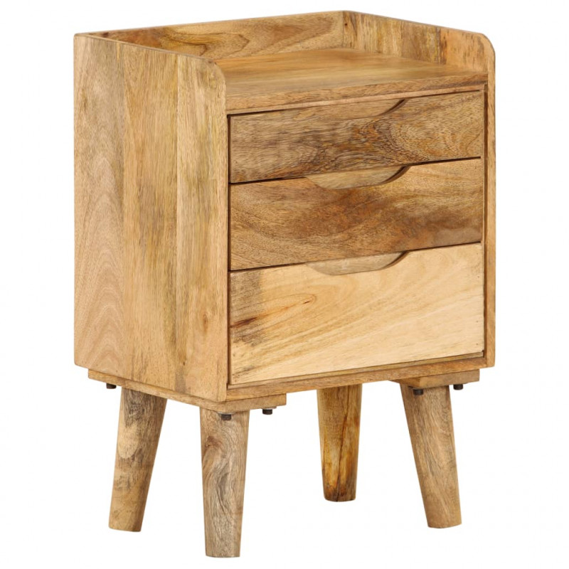 Szafka nocna, lite drewno mango, 40 x 30 x 59,5 cm
