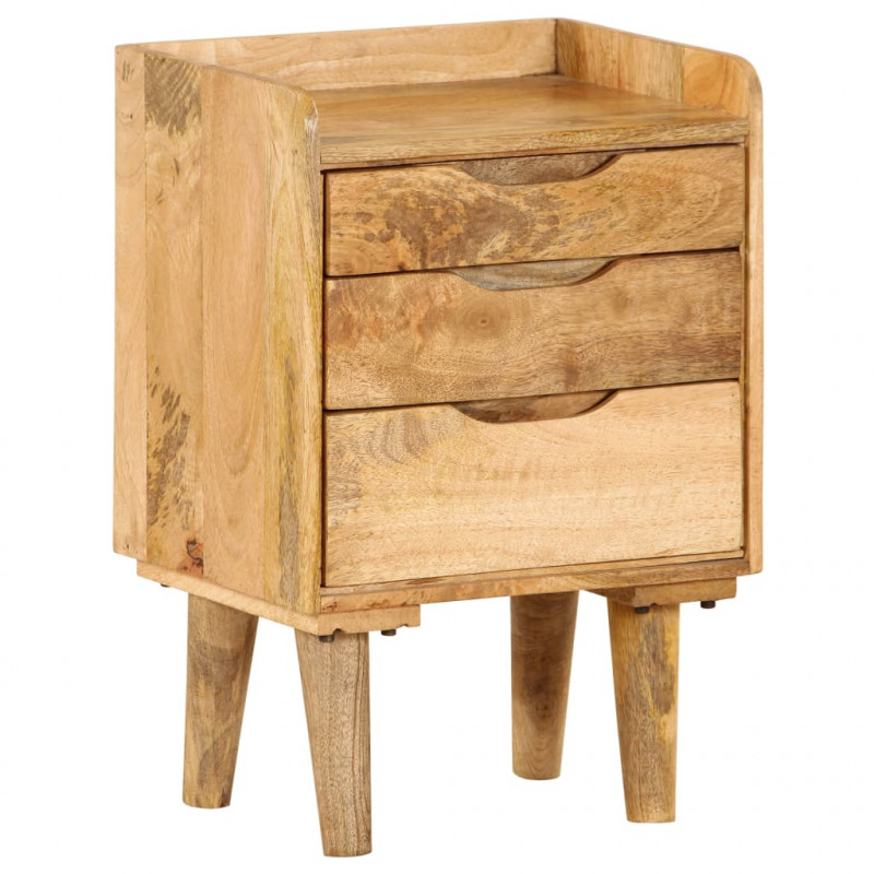 Szafka nocna, lite drewno mango, 40 x 30 x 59,5 cm