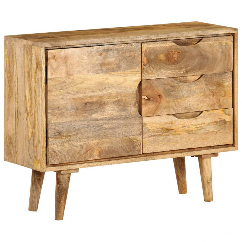 Szafka z litego drewna mango, 90 x 30 x 69 cm