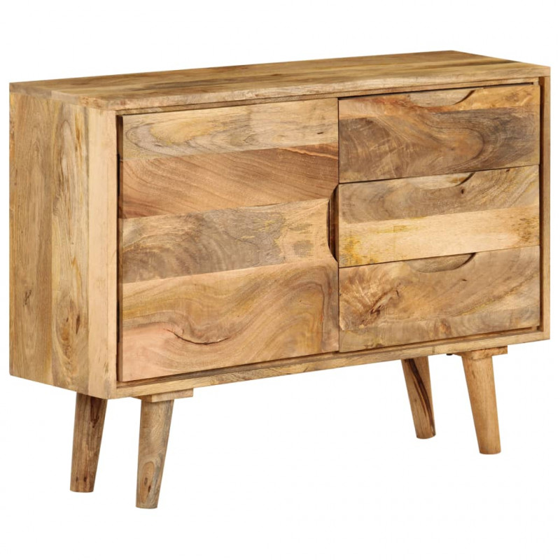 Szafka z litego drewna mango, 90 x 30 x 69 cm