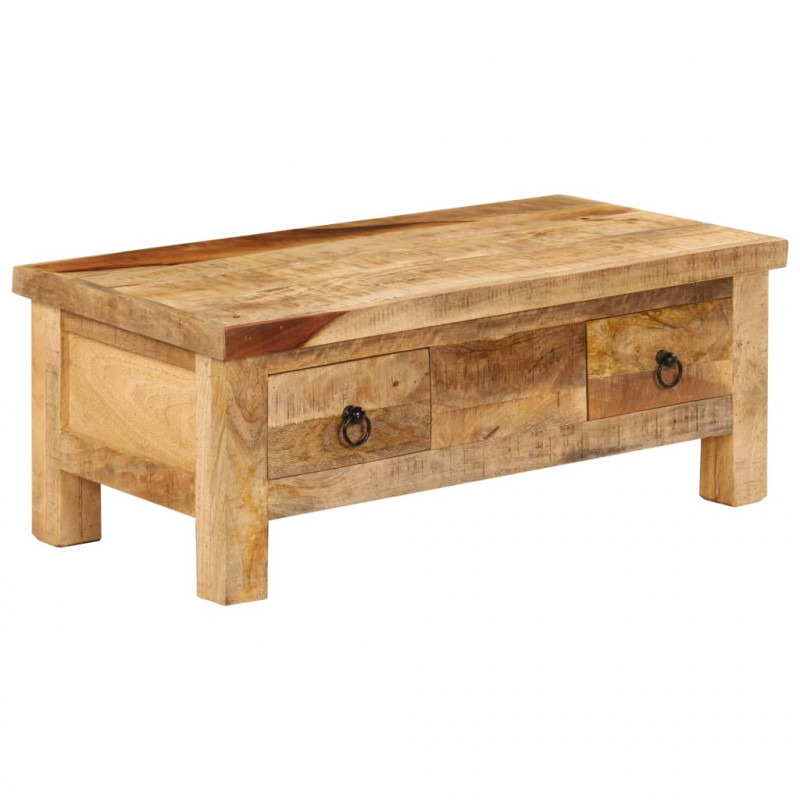 Stolik kawowy z litego drewna mango, 90x45x35 cm