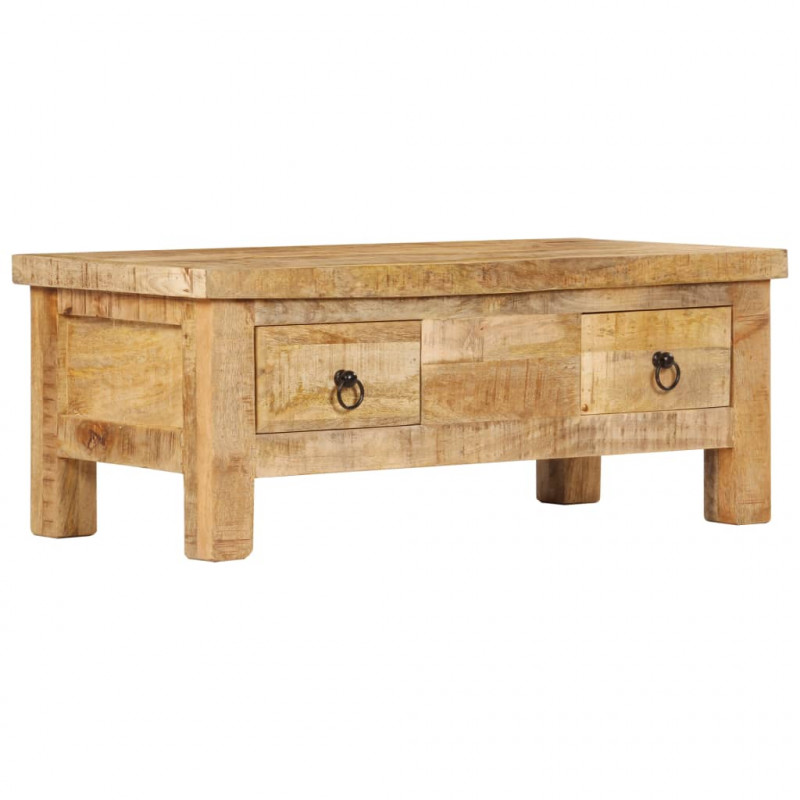 Stolik kawowy z litego drewna mango, 90x45x35 cm