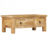Stolik kawowy z litego drewna mango, 90x45x35 cm