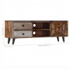 Szafka pod TV, 118x30x40 cm, lite drewno mango