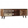 Szafka pod TV, 118x30x40 cm, lite drewno mango