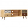 Szafka pod TV, 120x30x40 cm, lite drewno mango