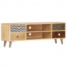 Szafka pod TV, 120x30x40 cm, lite drewno mango