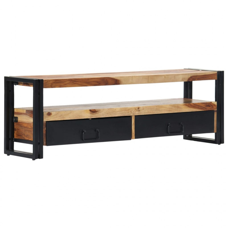Szafka pod TV, 120 x 30 x 40 cm, lite drewno sheesham