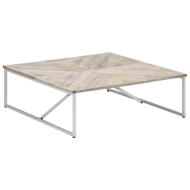 Stolik kawowy, 110 x 110 x 36 cm, lite drewno mango