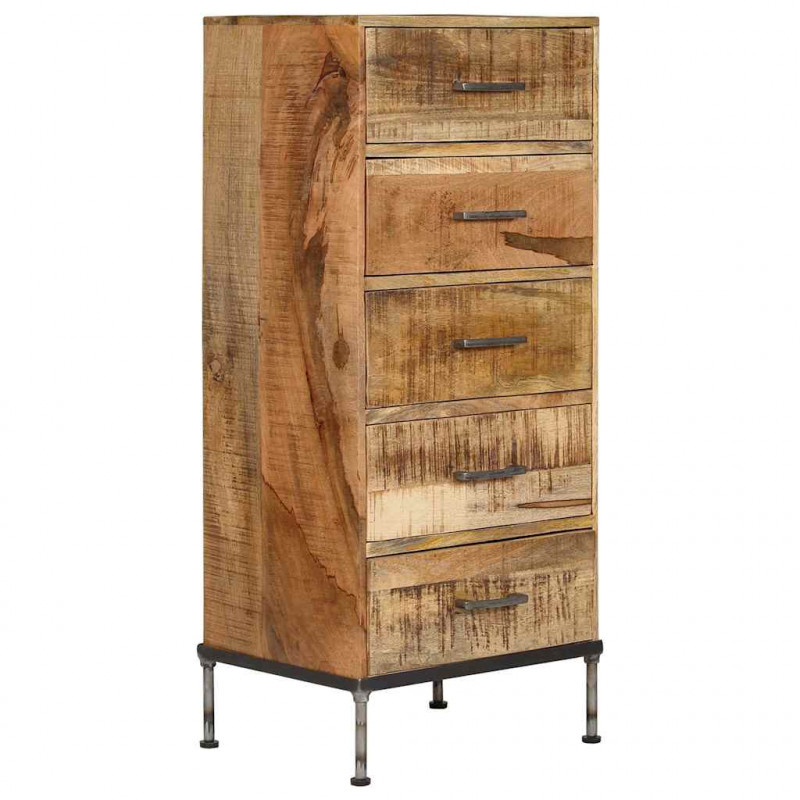 Komoda, 45x35x106 cm, lite drewno mango