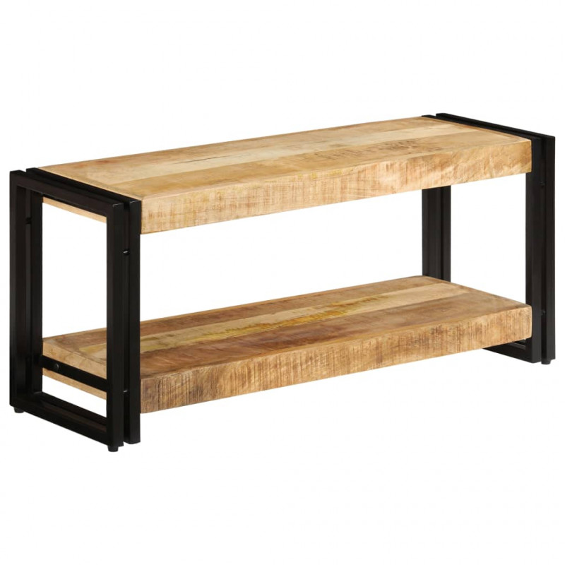 Szafka pod TV, 90x30x40 cm, lite drewno mango