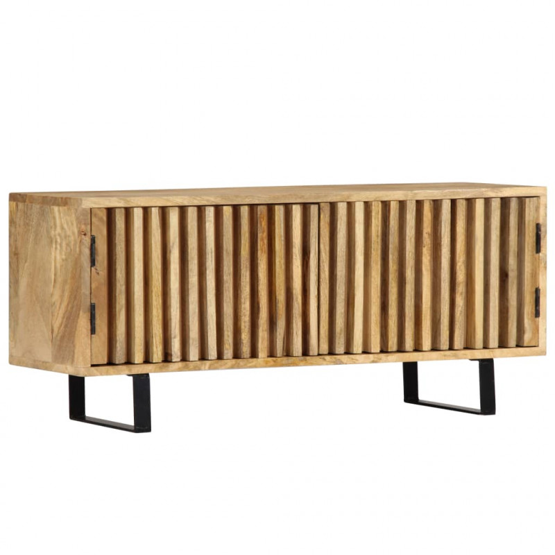 Szafka pod TV, 90x30x40 cm, lite drewno mango