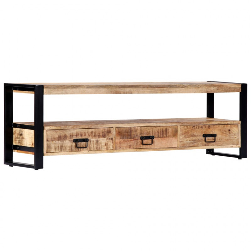 Szafka pod telewizor, 150 x 30 x 45 cm, lite drewno mango