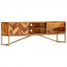 Szafka pod TV, 140x30x45 cm, lite drewno sheesham